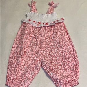 Floral print tank romper